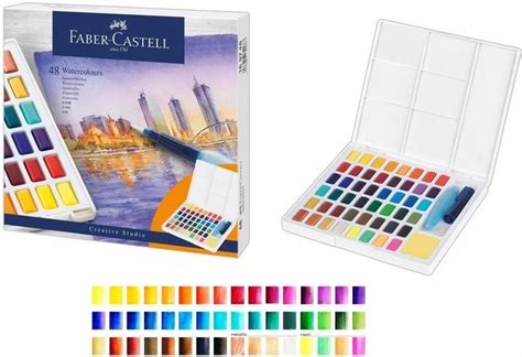 Farby Akwarelowe Faber Castell W Kostkach Kol Ceny I Opinie Ceneo Pl