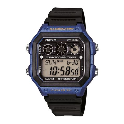 Reloj CASIO AE 1300WH 2A Resina Hombre Azul Btime