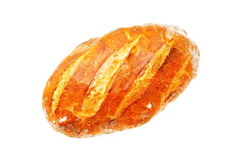 Freshy homemade bread loaf isolated on a transparent background ...