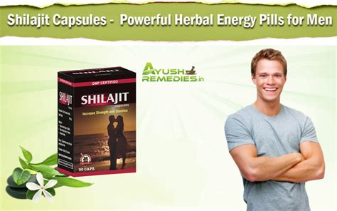 Shilajit Capsules - The Most Powerful Herbal Energy Pills for Men