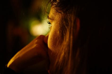 Brunette Lights Blonde Photography Women Model Looking Away Eyes