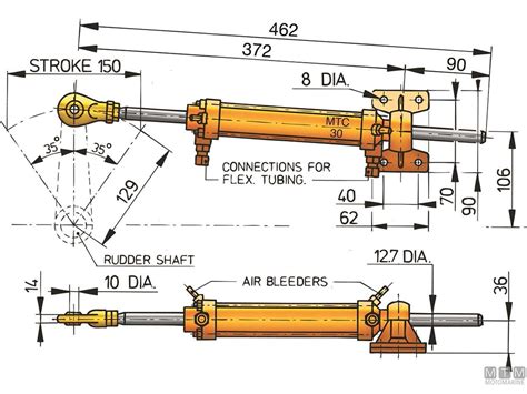 CILINDRO VETUS MTC30 Timonerie Idrauliche Vetus Per Entrobordo