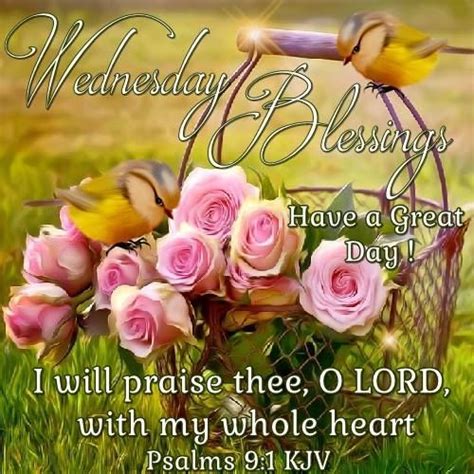 Wednesday Blessing Psalm 95 1611 Kjv I Will Praise Thee O