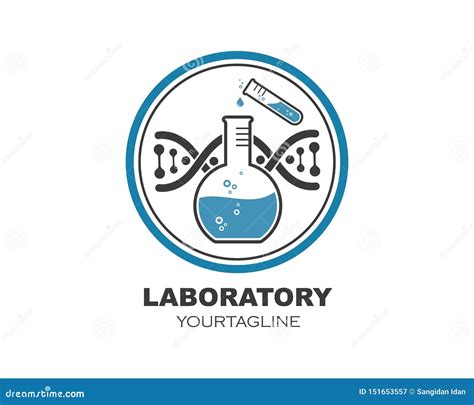 Laboratory Icon Logo Vector Illustration Design Stock Vector