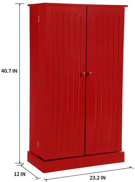 Farmhouse 41 Kitchen Pantry Storage Cabinet With Doors Adjustable