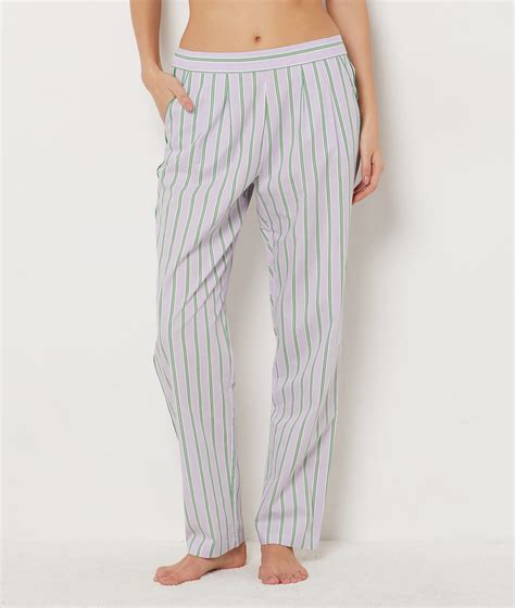 Striped Pajama Pants Vaila Mauve Etam