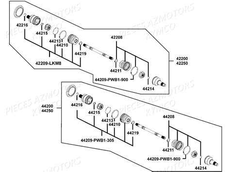 CARDAN DETAIL pièces KYMCO neuves Pièces KYMCO UXV 700I SPORT 4T EURO2