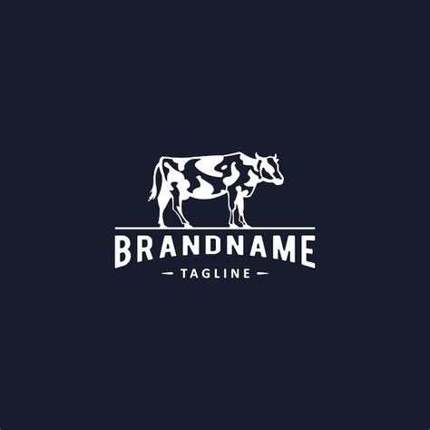 Premium Vector Cow Logo Design Template