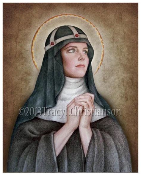 St Bridget Of Sweden Art Print Catholic Patron Saint St