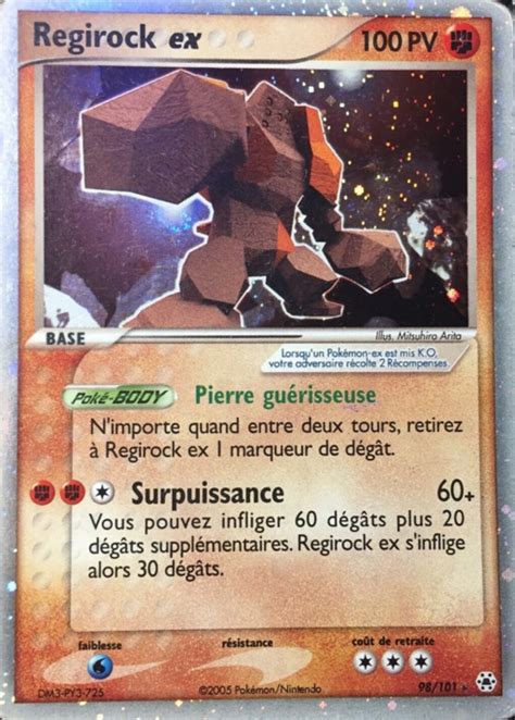 Regirock Ex Ex L Gendes Oubli Es Pok P Dia