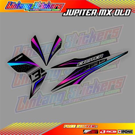 Jual Striping Variasi Yamaha Jupiter Mx Old Sticker List Motor Yamaha