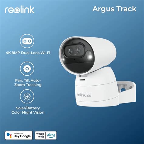 Reolink Argus Series 4K Bater A WiFi C Mara De Seguridad 8MP WiFi C