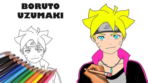 How To Draw Boruto Uzumaki Step By Step Easy Youtube