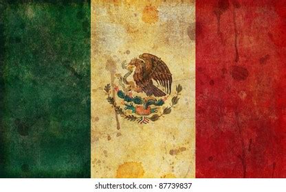 Old Faded Aged Worn Mexican Flag Stock Illustration 87739837 | Shutterstock