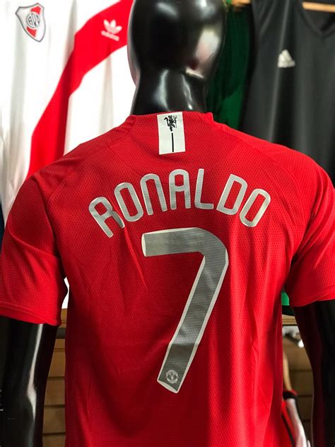 Camiseta Manchester United 2007 2008 Local Manga Corta Cristiano