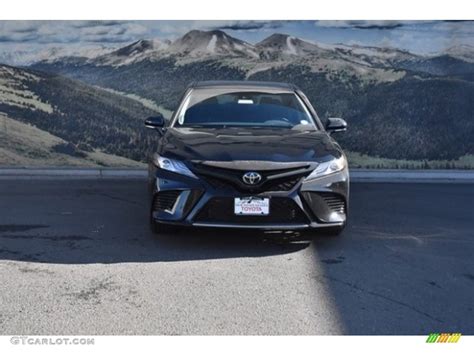 2018 Midnight Black Metallic Toyota Camry Xse V6 124402216 Photo 2