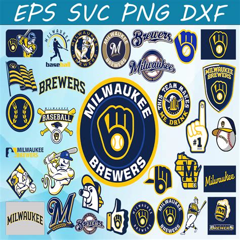 Bundle Files Milwaukee Brewers Baseball Team Svg Milwauk Inspire