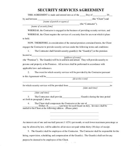 36 Service Agreement Templates Word Pdf