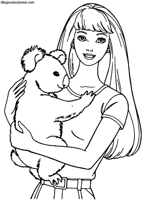 Dibujos Sin Colorear Dibujos De Barbie Para Colorear