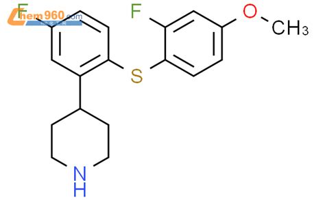 773854 83 4 Piperidine 4 5 Fluoro 2 2 Fluoro 4 Methoxyphenyl Thio