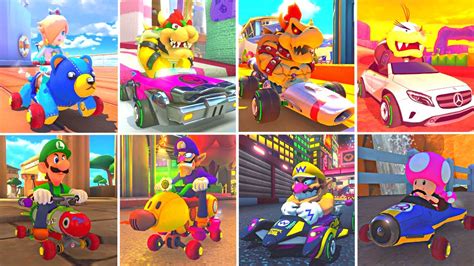 TOP 8 FASTEST SETUPS In Mario Kart 8 Deluxe DLC Included YouTube