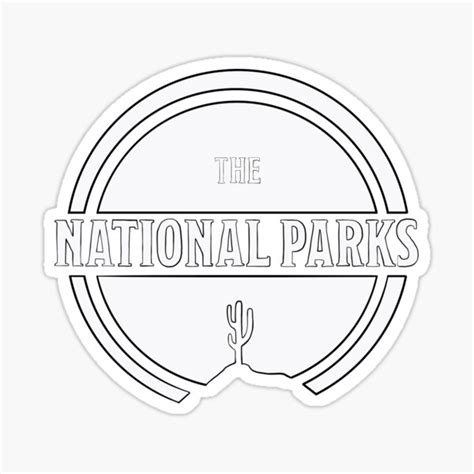 "The National Parks Band Sticker" Sticker by Hab54711 | Redbubble