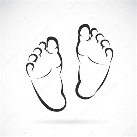 Vector image of Baby foot design on white background — Stock Vector © yod67 #82749726