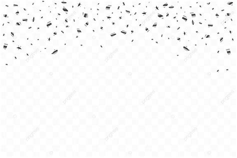 Many Falling Luxury Black Confetti Background Isolated Falling