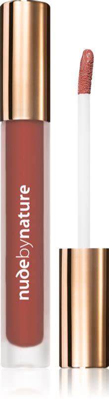 Nude By Nature Satin Liquid Lipstick L Piz Labial Cremoso Con Acabado