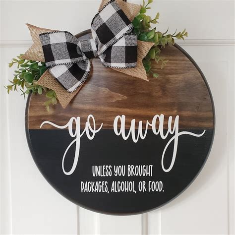 Go Away Sign - Etsy