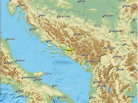 Novo Podrhtavanje Tla U Bih Zemljotres Km Od Sarajeva Bn