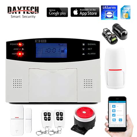 Daytech Gsm Alarm System Wireless Sms Home Security Tuya App Control