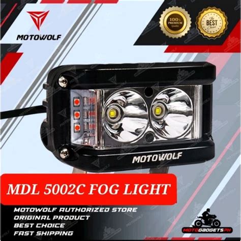 Original Motowolf Led Light With Blue Red Signals Pc Lazada Ph