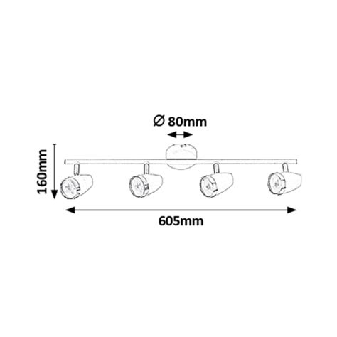 Rabalux 6515 LED Spotlight KAREN 4xLED 4W 230V Beleuchtung