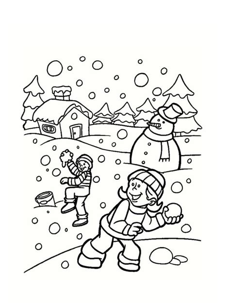 Coloriage Hiver Dessins Imprimer