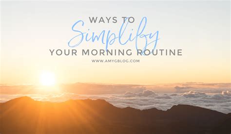 8 Tips To Simplify Your Mornings Amys Balancing Act