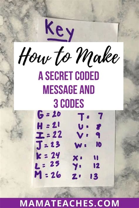 How To Make A Secret Coded Message And 3 Codes