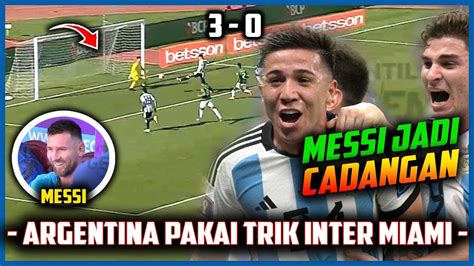 Bolivia Nangis Argentina Tak Terkalahkan Messi Jadi Cadangan Saat