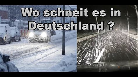 Wo Schneit Noch Wo Liegt Wie Viel Schnee In Deutschland Youtube