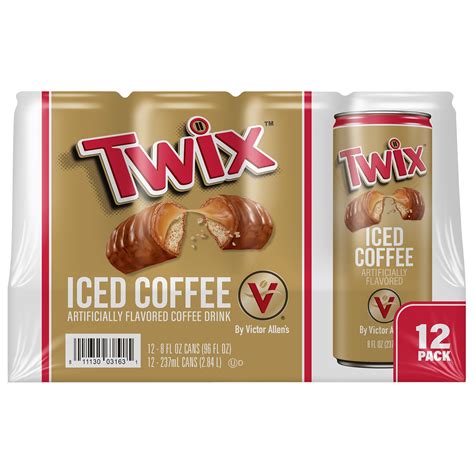 Victor Allens Flavored Twix Iced Coffee Ready To Drink 8 Fluid Ounce 12 Pack