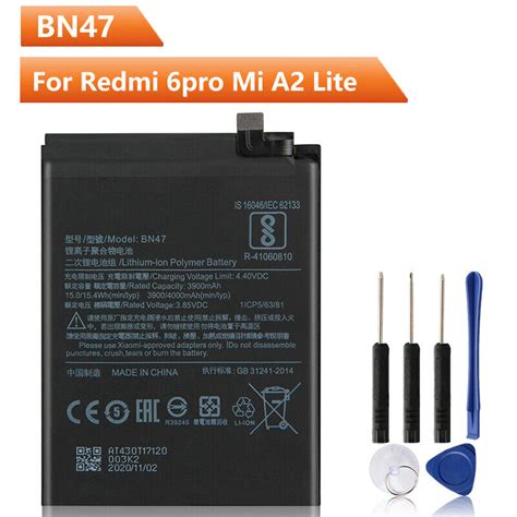 Original Replacement Battery BN47 For Xiaomi Redmi 6 Pro Mi A2 Lite