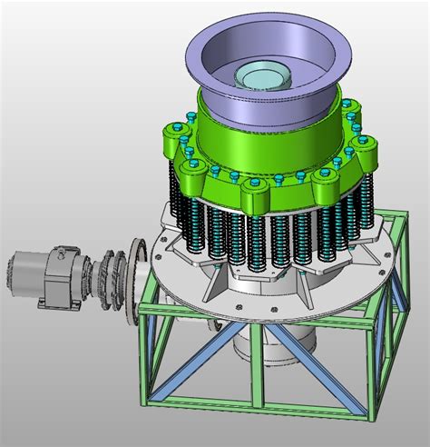 圆锥破碎机的设计含cad图solidworks三维图机械毕业设计