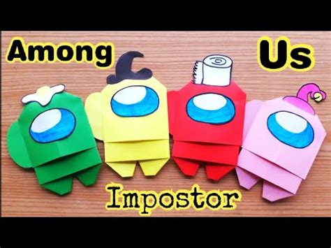 Among Us Diy Among Us Origami Among Us Paper Craft How To Craft