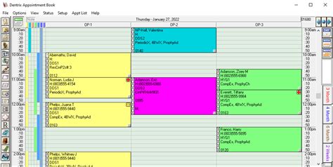 Squeeze More Space Onto The Appointment Book The Dentrix Blog