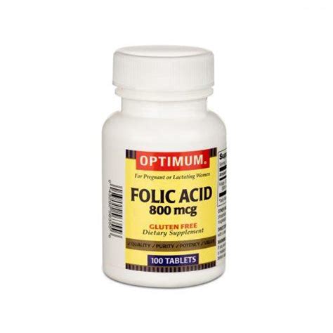 Folic Acid 800mcg Tablets 100 S