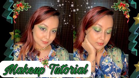 EASY GLAM CHRISTMAS INSPIRED MAKEUP TUTORIAL Step By Step Guided