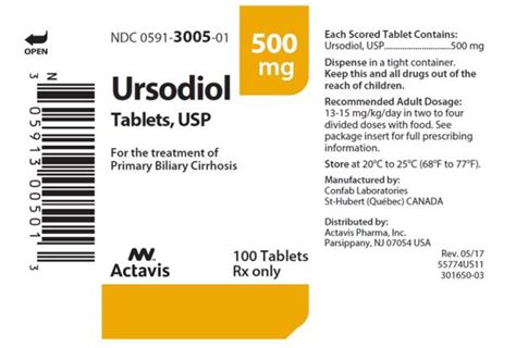 Dailymed Ursodiol Tablet