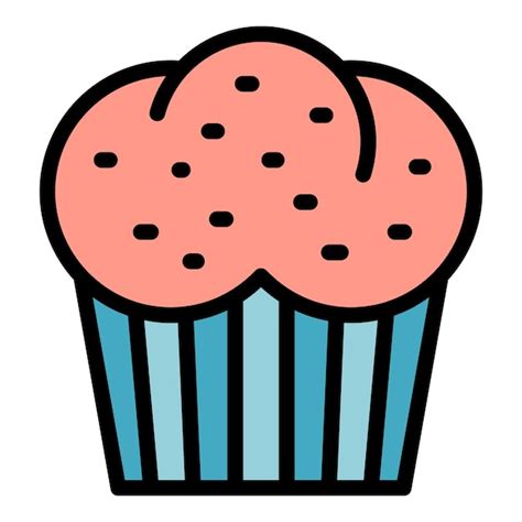 Premium Vector Creamy Muffin Icon Outline Creamy Muffin Vector Icon