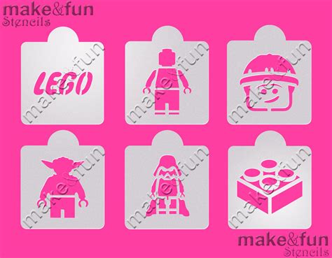 6 Pcs Lego Stencil Cookie Stencil Cake Stencil6 Stück Weihnachten K