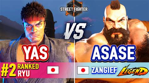 SF6 YAS 2 Ranked Ryu Vs ASASE Zangief Street Fighter 6 High